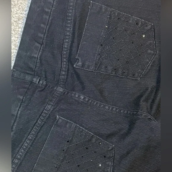 Chicos Platinum Jeans Womens 2.5S 14 L Black
Mid Rise Alannah Cropped 34x24.5 - Picture 1 of 8